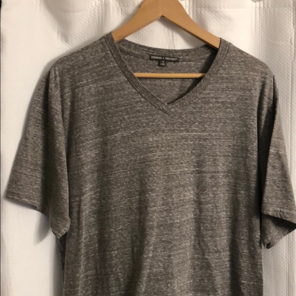 Grey threads 4 thought V neck soft shirt